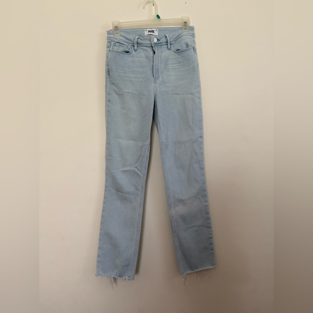 PAIGE Blue Straight Leg Jeans Classic Style